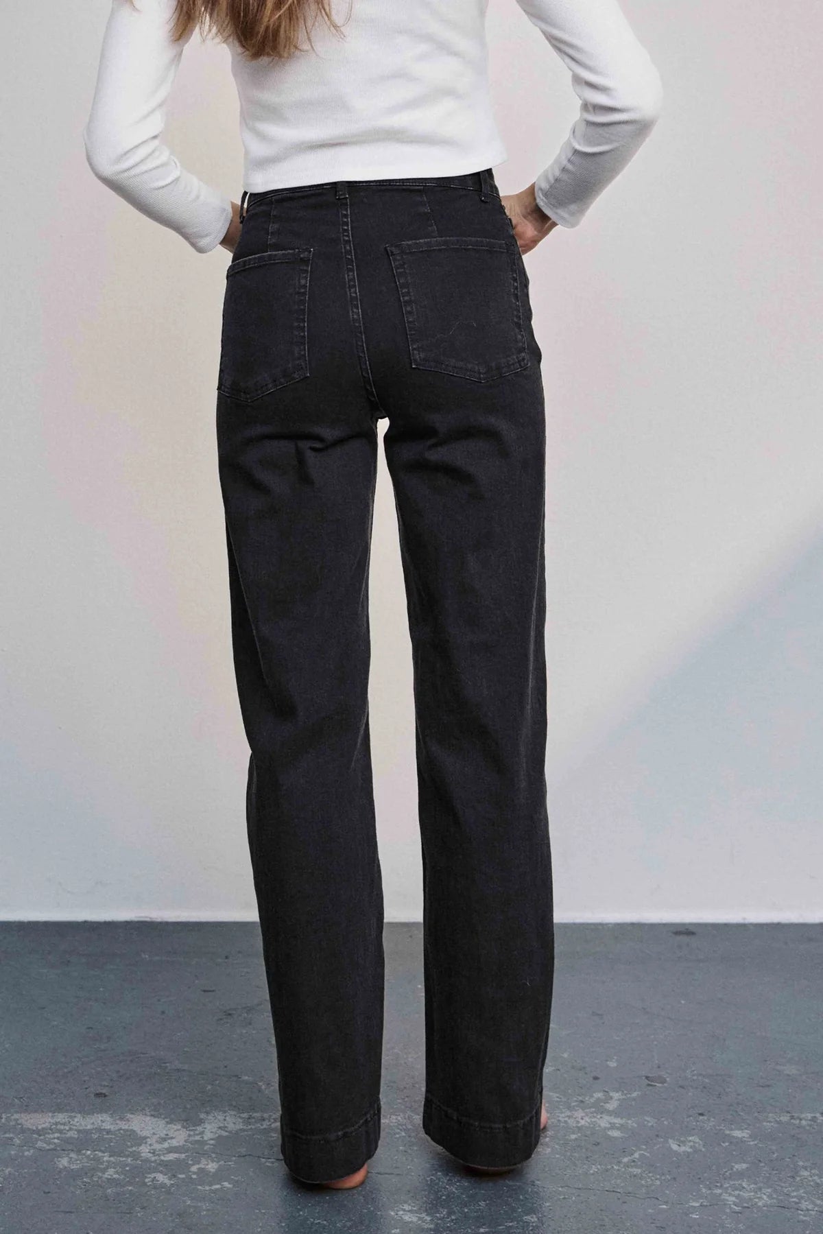 Paris long jeans black