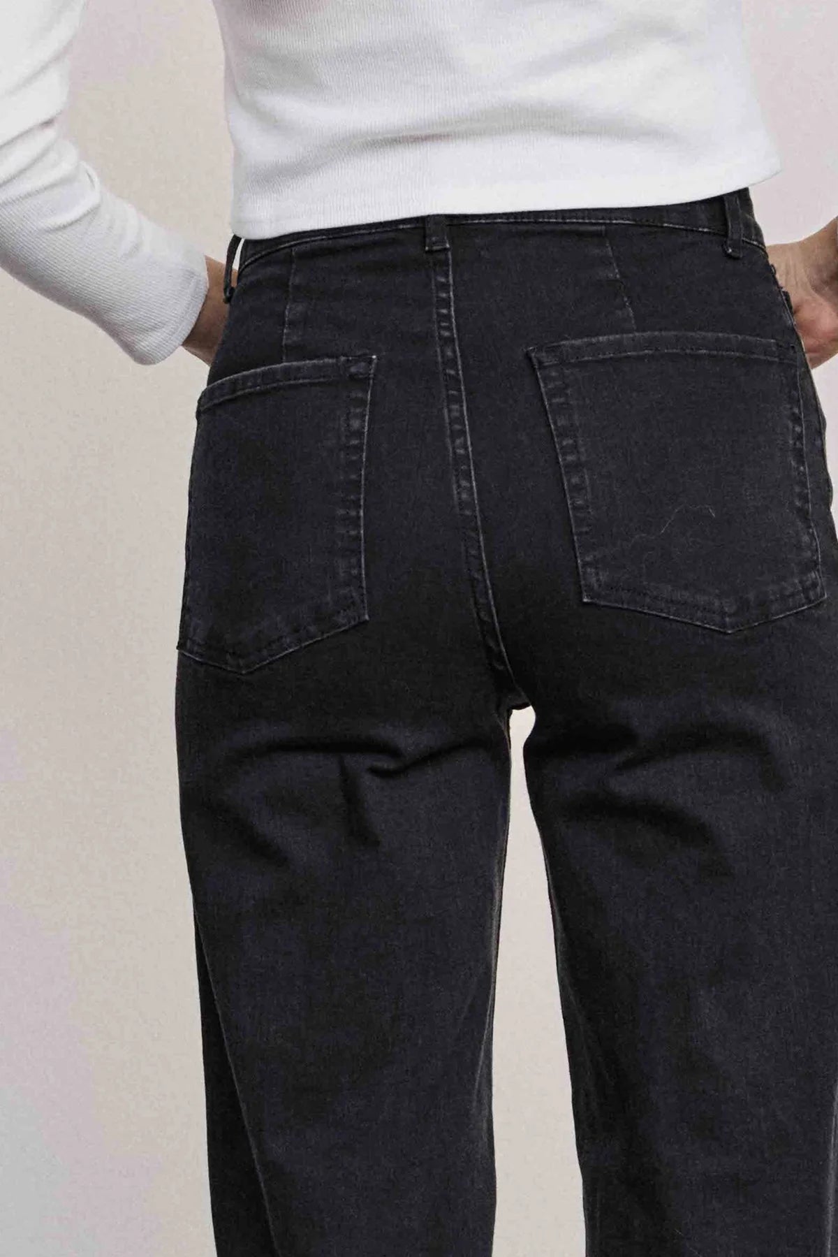 Paris long jeans black