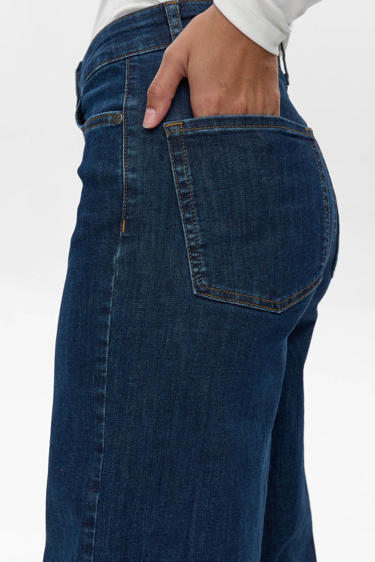 Paris cropped jeans 7/8 längd dark blue