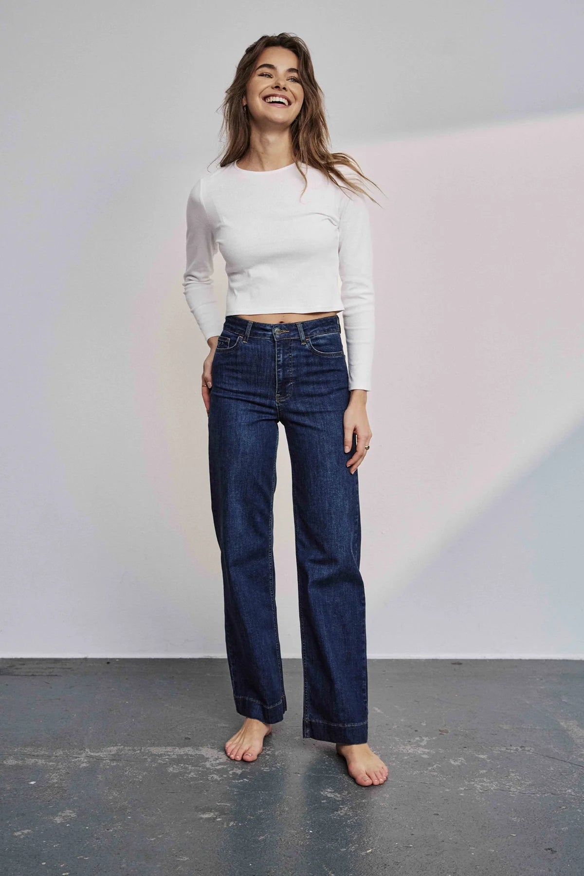 Paris long jeans dark blue