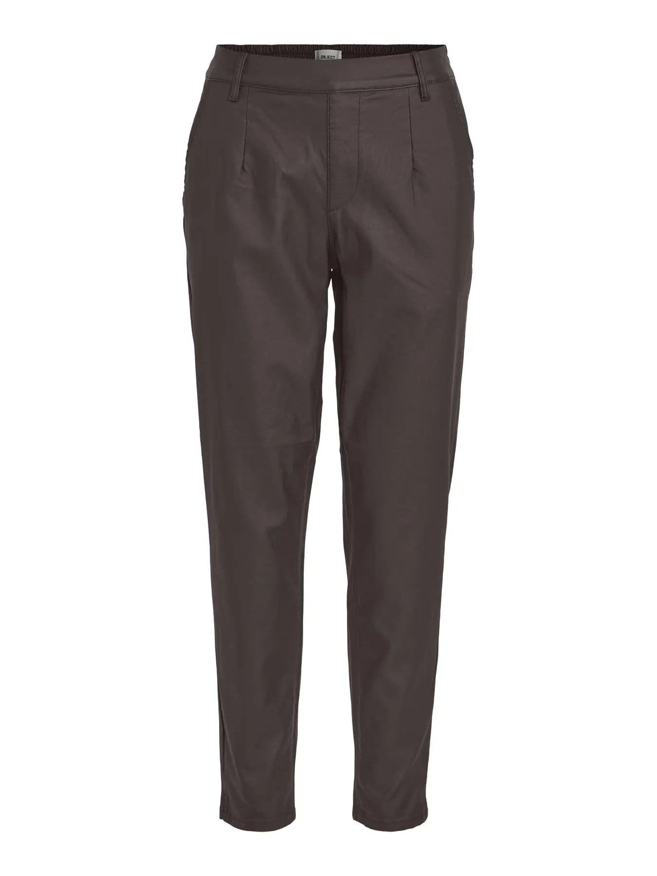 Belle lisa coated pant -dark brown