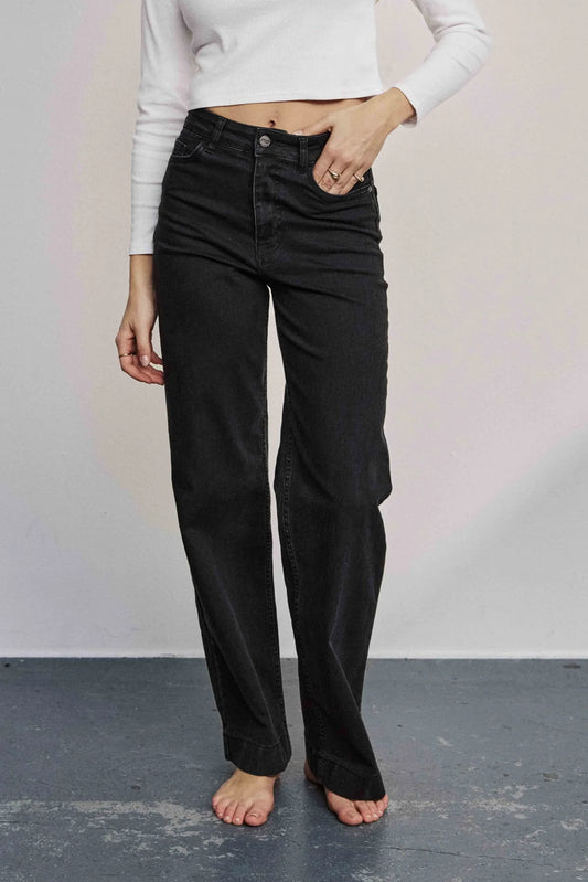 Paris long jeans black