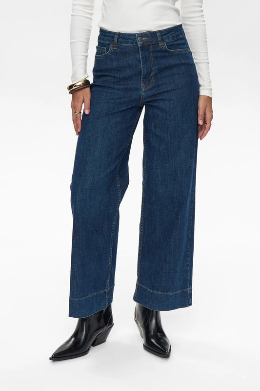 Paris cropped jeans 7/8 längd dark blue